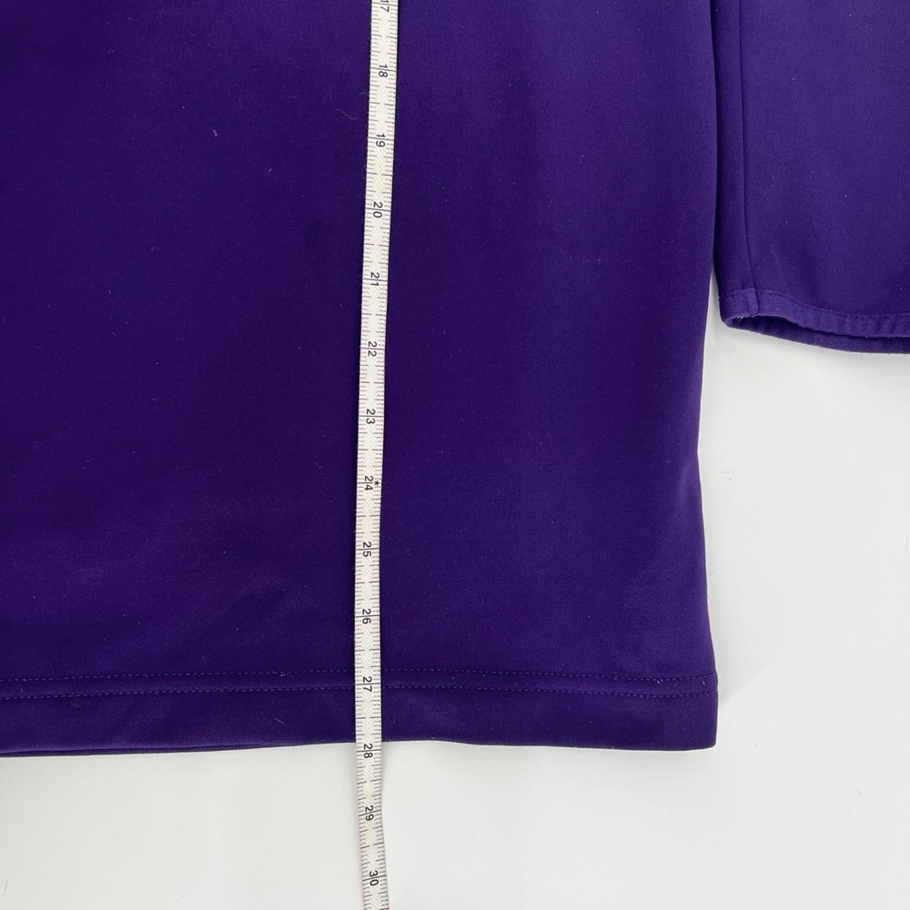 NFL Team Apparel Baltimore Ravens Mens XL Purple Quarter Zip Pullover D2AC 79700 - Picture 13 of 13